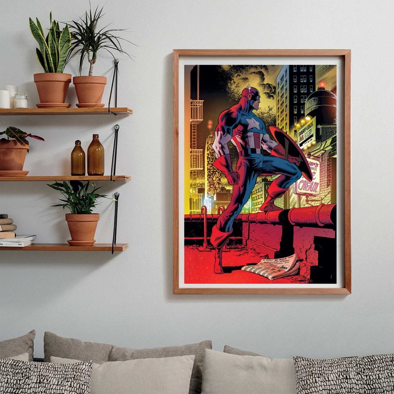 Clementoni Παζλ High Quality Collection Marvel Captain America 1000 τμχ - Compact Box