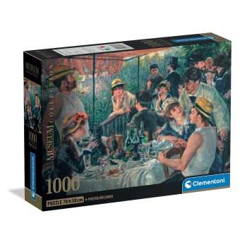 Clementoni Παζλ Museum Collection Renoir: Το Πρόγευμα των Βαρκάρηδων 1000 τμχ - Compact Box