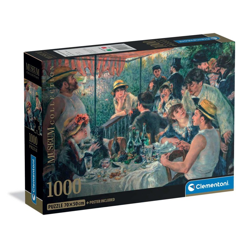Clementoni Παζλ Museum Collection Renoir: Το Πρόγευμα των Βαρκάρηδων 1000 τμχ - Compact Box