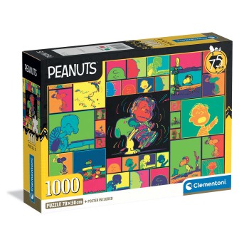 Clementoni Παζλ High Quality Collection Peanuts 1000 τμχ - Compact Box