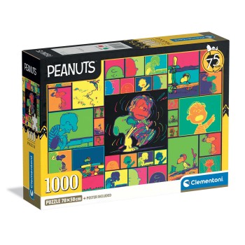 Clementoni Παζλ High Quality Collection Peanuts 1000 τμχ - Compact Box