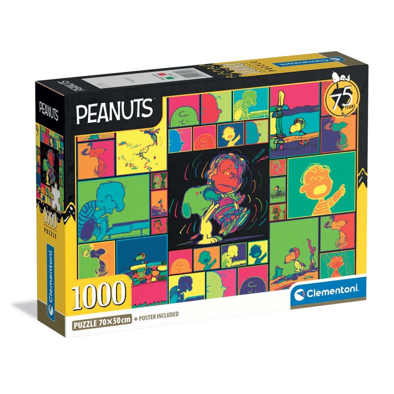 Clementoni Παζλ High Quality Collection Peanuts 1000 τμχ - Compact Box