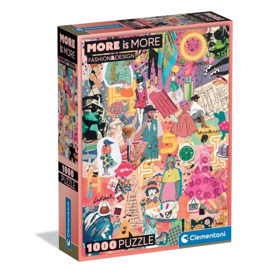 Clementoni Παζλ More is More Collection Fashion & Design 1000 τμχ - Compact Box Clementoni Παζλ More is More Collection Fashion & Design 1000 τμχ - Compact Box