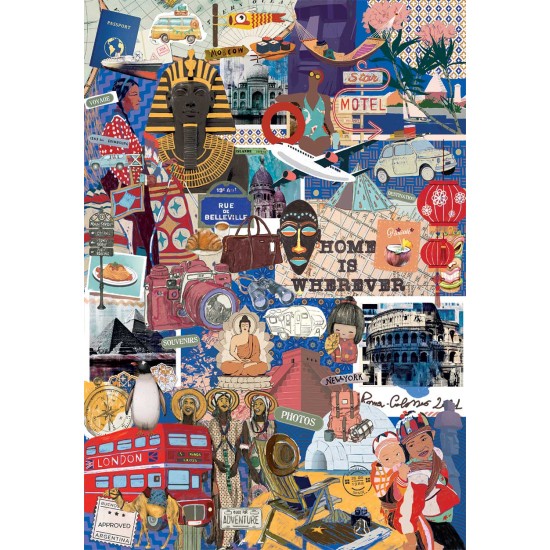 Clementoni Παζλ More is More Collection Travel & Cultures 1000 τμχ - Compact Box