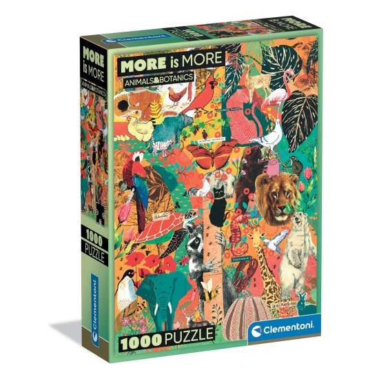 Clementoni Παζλ More is More Collection Animals & Botanics 1000 τμχ - Compact Box Clementoni Παζλ More is More Collection Animals & Botanics 1000 τμχ - Compact Box
