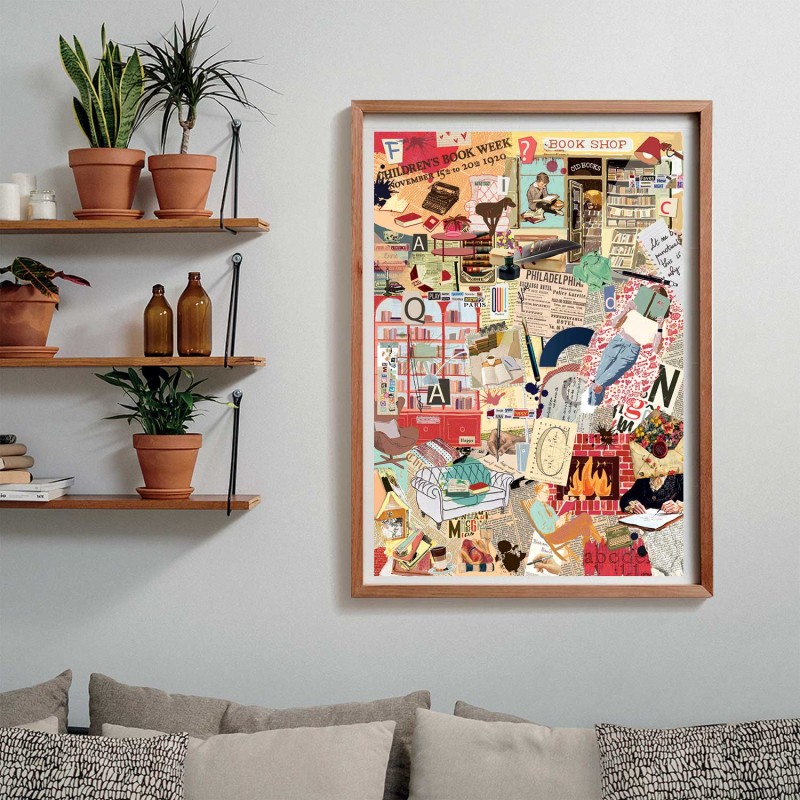 Clementoni Παζλ More is More Collection Books & Writing 1000 τμχ - Compact Box