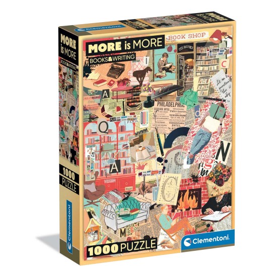 Clementoni Παζλ More is More Collection Books & Writing 1000 τμχ - Compact Box Clementoni Παζλ More is More Collection Books & Writing 1000 τμχ - Compact Box