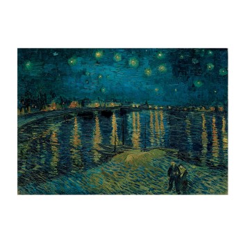 Clementoni Παζλ Museum Collection Vincent Van Gogh: Έναστρη Νύχτα Πάνω Από Το Ρήνο 1000 τμχ - Compac