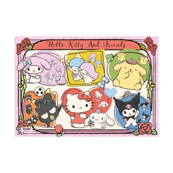 Clementoni Παζλ High Quality Collection Hello Kitty & Friends 1000 τμχ - Compact Box