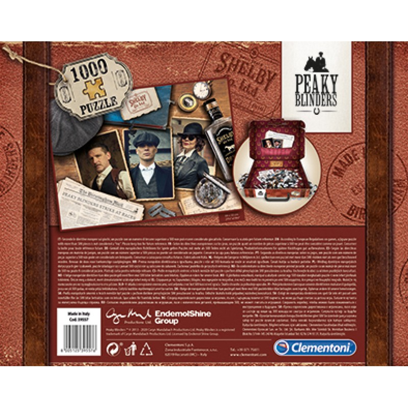 Clementoni Παζλ Brief Case Peaky Blinders 1000 τμχ