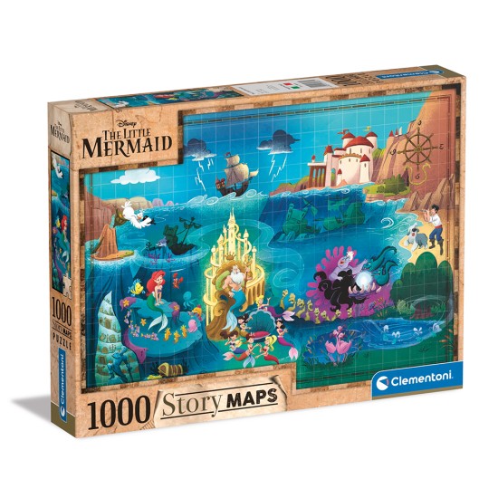 Clementoni Παζλ Story Maps Η Μικρή Γοργόνα 1000 τμχ Clementoni Παζλ Story Maps Η Μικρή Γοργόνα 1000 τμχ