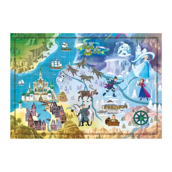 Clementoni Παζλ Story Maps Frozen 1000 τμχ Clementoni Παζλ Story Maps Frozen 1000 τμχ