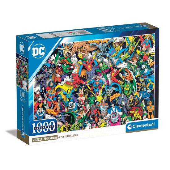 Clementoni Παζλ Impossible DC Comics Justice League 1000 τμχ - Compact Box Clementoni Παζλ Impossible DC Comics Justice League 1000 τμχ - Compact Box