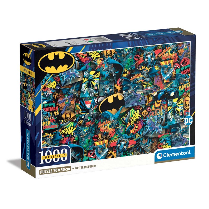 Clementoni Παζλ Impossible Batman 1000 τμχ - Compact Box