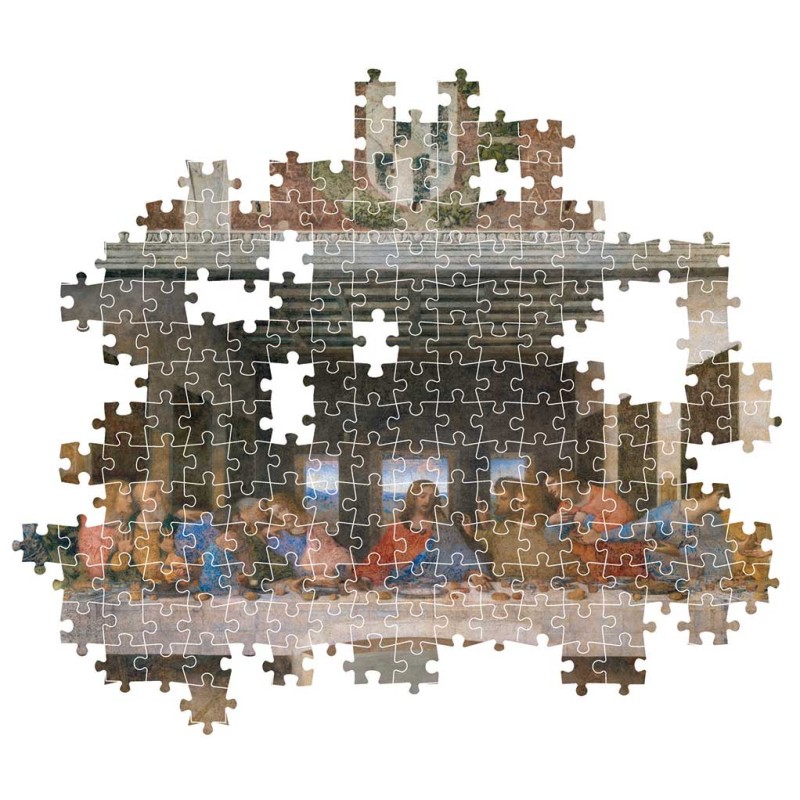 Clementoni Παζλ Museum Collection Leonardo da Vinci: Μυστικός Δείπνος 1000 τμχ - Compact Box