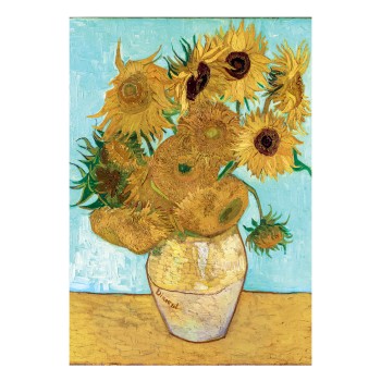 Clementoni Παζλ Museum Collection Vincent Van Gogh: Βάζο με 15 Ηλιοτρόπια 1000 τμχ - Compact Box