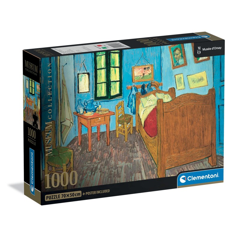 Clementoni Παζλ Museum Collection Vincent Van Gogh: Το Δωμάτιο του Van Gogh στην Αρλ 1000 τμχ - Comp