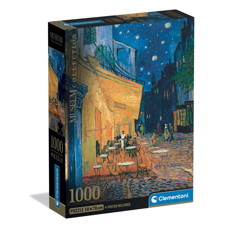 Clementoni Παζλ Museum Collection Van Gogh: Καφέ τη Νύχτα 1000 τμχ - Compact Box