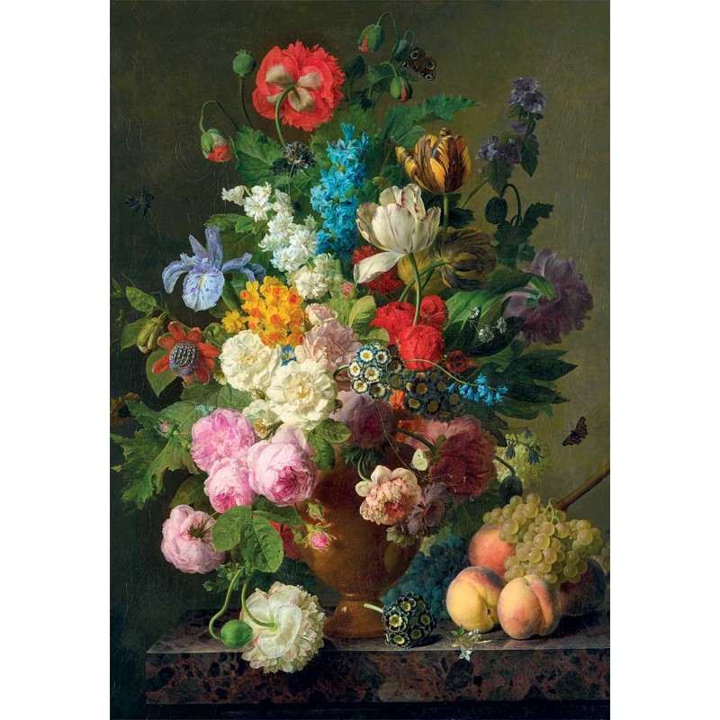 Clementoni Παζλ Museum Collection Van Dael: Βάζο με Λουλούδια 1000 τμχ - Compact Box
