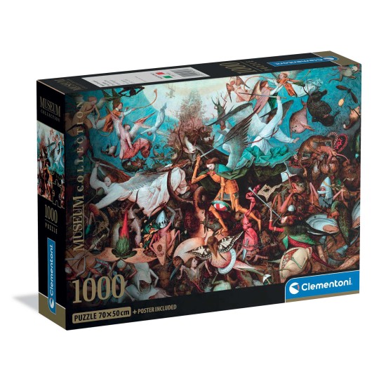 Clementoni Παζλ Museum Collection Bruegel: Η Πτώση των Επαναστατημένων Αγγέλων 1000 τμχ - Compact Bo