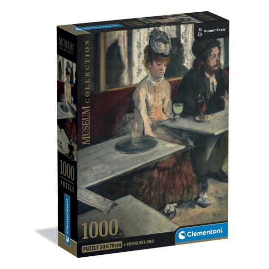 Clementoni Παζλ Museum Collection Degas: Στο Καφέ 1000 τμχ - Compact Box Clementoni Παζλ Museum Collection Degas: Στο Καφέ 1000 τμχ - Compact Box