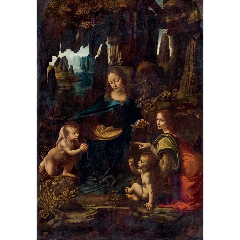 Clementoni Παζλ Museum Collection Leonardo da Vinci: Η Παναγία των Βράχων 1000 τμχ - Compact Box