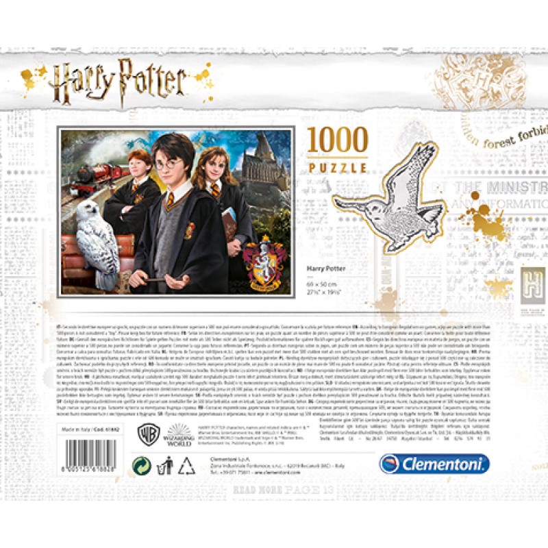 Clementoni Παζλ Harry Potter Χαρτοφύλακας 1000 τμχ