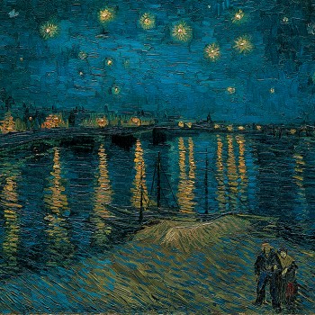 Clementoni Παζλ Museum Collection Van Gogh: Έναστρη Νύχτα Πάνω Από Το Ρήνο 1000 τμχ - Compact Box