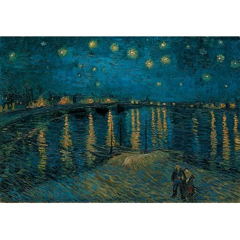 Clementoni Παζλ Museum Collection Van Gogh: Έναστρη Νύχτα Πάνω Από Το Ρήνο 1000 τμχ - Compact Box