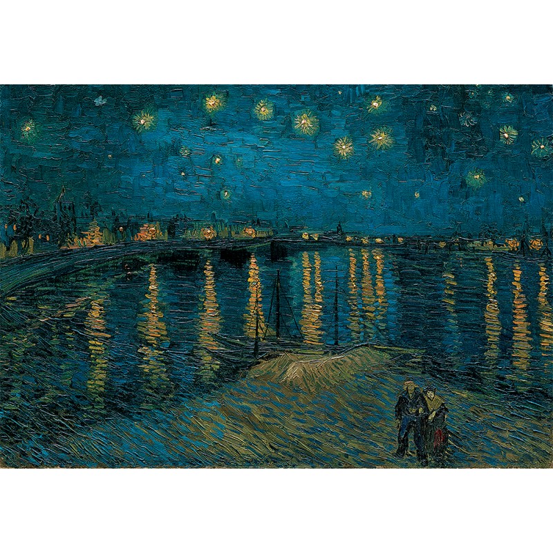 Clementoni Παζλ Museum Collection Van Gogh: Έναστρη Νύχτα Πάνω Από Το Ρήνο 1000 τμχ - Compact Box