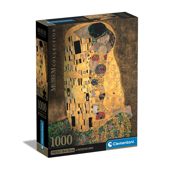 Clementoni Παζλ Museum Collection Klimt: Το Φιλί 1000 τμχ - Compact Box Clementoni Παζλ Museum Collection Klimt: Το Φιλί 1000 τμχ - Compact Box