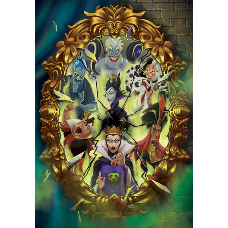 Clementoni Παζλ High Quality Collection Disney Villains 1000 τμχ - Compact Box