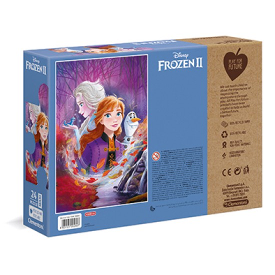 Clementoni Παιδικό Παζλ Eco Play For Future Maxi Frozen II 24 τμχ Clementoni Παιδικό Παζλ Eco Play For Future Maxi Frozen II 24 τμχ