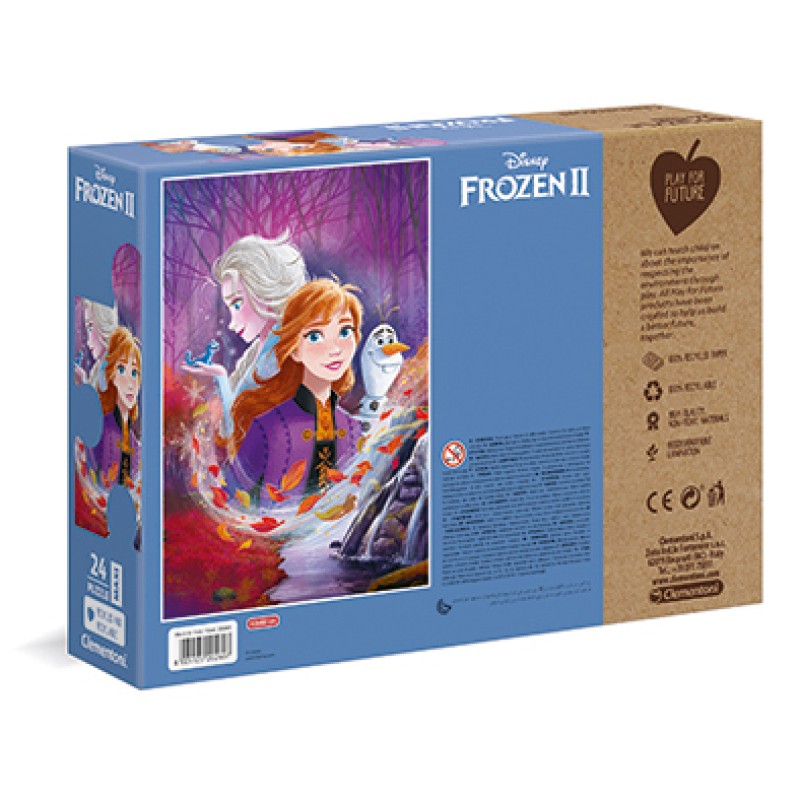 Clementoni Παιδικό Παζλ Eco Play For Future Maxi Frozen II 24 τμχ