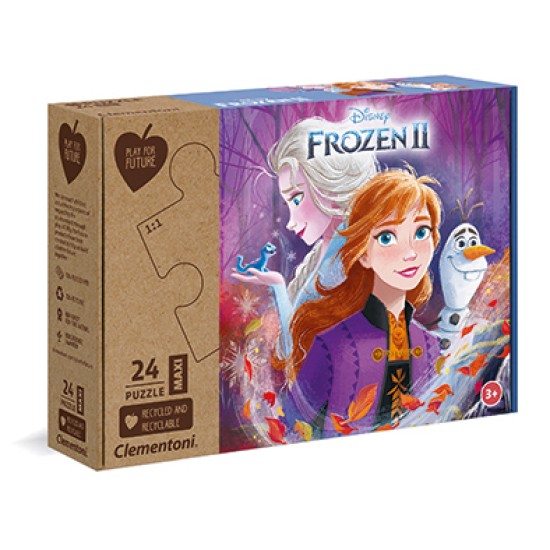Clementoni Παιδικό Παζλ Eco Play For Future Maxi Frozen II 24 τμχ Clementoni Παιδικό Παζλ Eco Play For Future Maxi Frozen II 24 τμχ