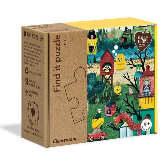 Clementoni Παιδικό Παζλ Eco Play For Future Find It Έλα Στον Κήπο Μου 33 τμχ Clementoni Παιδικό Παζλ Eco Play For Future Find It Έλα Στον Κήπο Μου 33 τμχ