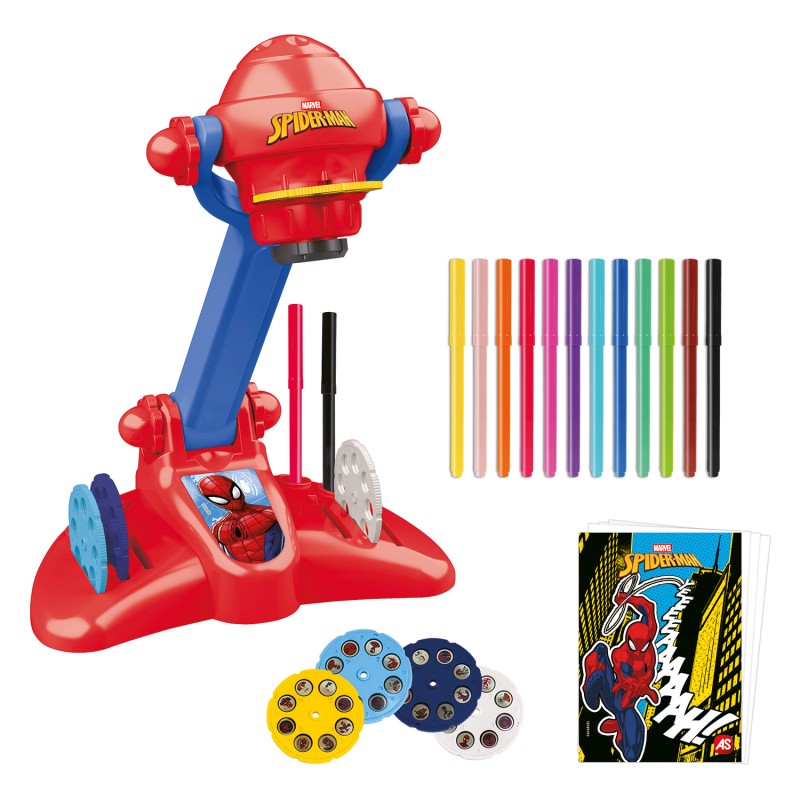 Λαμπάδα AS Προτζέκτορας Ζωγραφικής Marvel Spiderman Για 4+ Χρονών