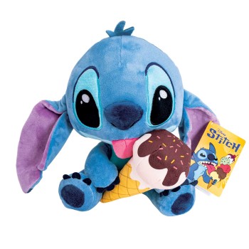 Disney Λούτρινο Stitch με Παγωτό 25εκ