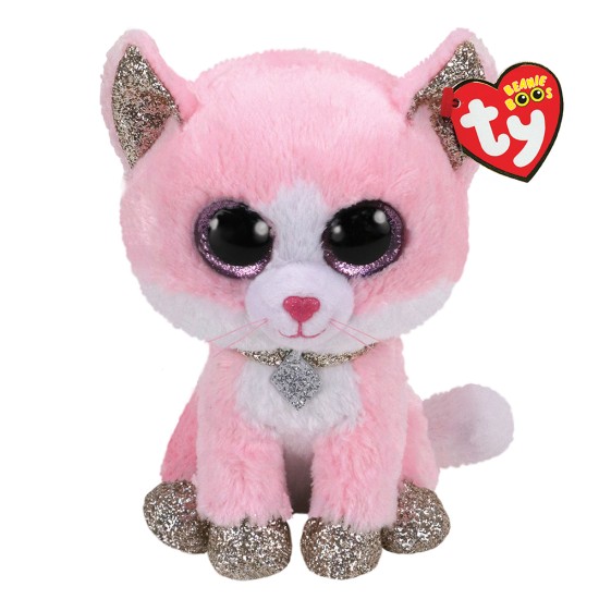 TY Beanie Boos Fiona Χνουδωτό Γατούλα Ροζ 23εκ TY Beanie Boos Fiona Χνουδωτό Γατούλα Ροζ 23εκ