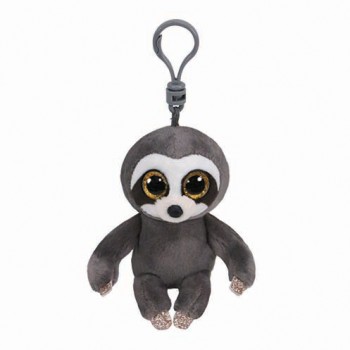 TY Beanie Boos Dangler Χνουδωτό Μπρελόκ Βραδύποδας Γκρι 8.5εκ