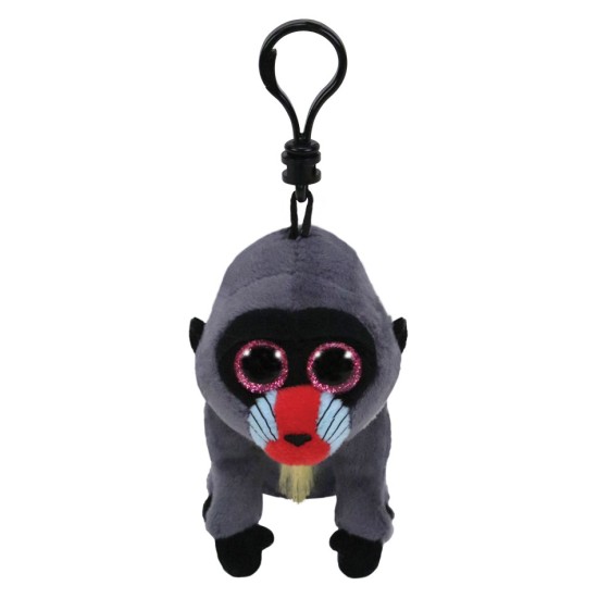 TY Beanie Boos Wasabi Χνουδωτό Κλιπ Μπαμπουίνος Γκρι 8.5εκ TY Beanie Boos Wasabi Χνουδωτό Κλιπ Μπαμπουίνος Γκρι 8.5εκ
