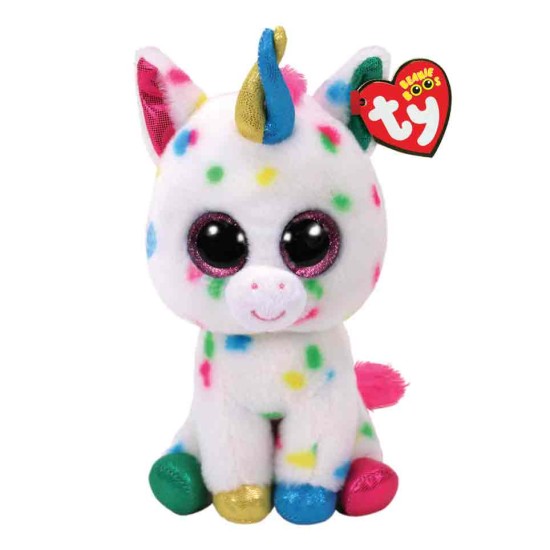 TY Beanie Boos Harmonie Χνουδωτό Μονόκερος Πιτσιλωτός Λευκό 15εκ TY Beanie Boos Harmonie Χνουδωτό Μονόκερος Πιτσιλωτός Λευκό 15εκ