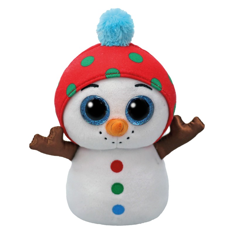 TY Beanie Boos Χνουδωτός Χιονάνθρωπος Λευκός 15εκ