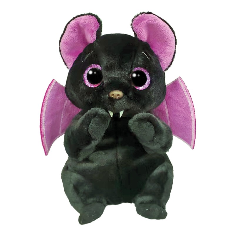 TY Beanie Bellies Χνουδωτή Νυχτερίδα Μαύρη 15εκ