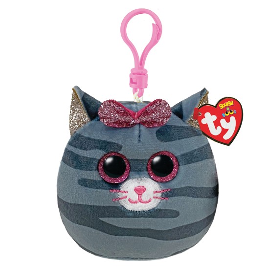 TY Squishy Beanies Kiki Χνουδωτό Κλιπ Γατούλα Γκρι TY Squishy Beanies Kiki Χνουδωτό Κλιπ Γατούλα Γκρι