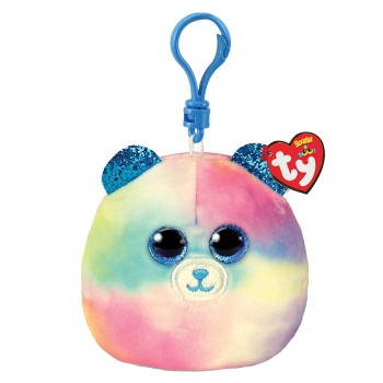 TY Squishy Beanies Hope Χνουδωτό Μπρελόκ Αρκουδάκι Παστέλ