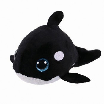 TY Teeny Orville Χνουδωτό Φάλαινα Όρκα Μαύρο Και Λευκό 4.5εκ