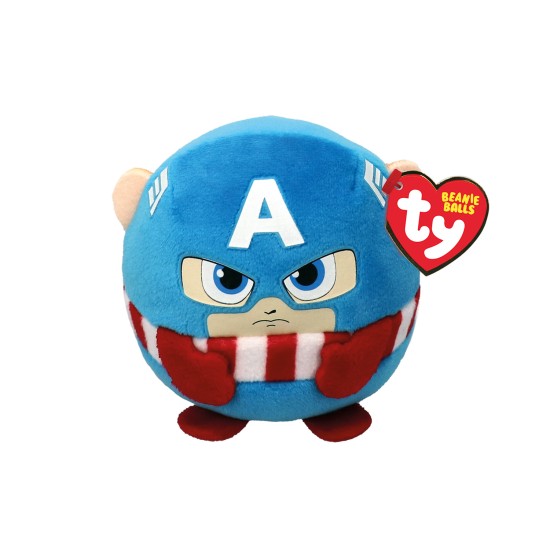 TY Beanie Balls Χνουδωτό Marvel Captain America TY Beanie Balls Χνουδωτό Marvel Captain America