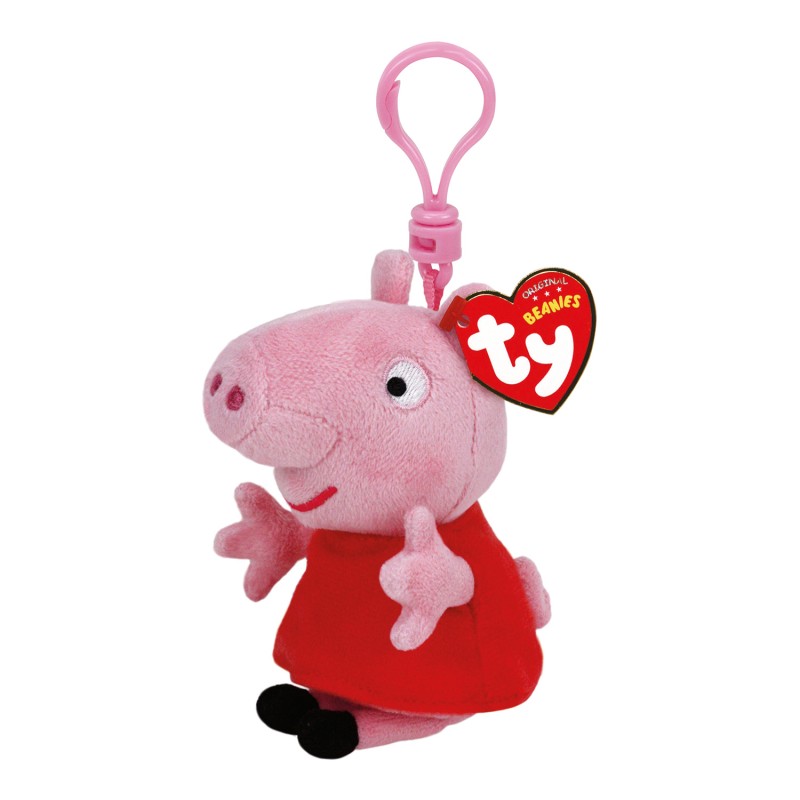 TY Beanie Babies Μπρελόκ Χνουδωτό Peppa Pig 8,5εκ
