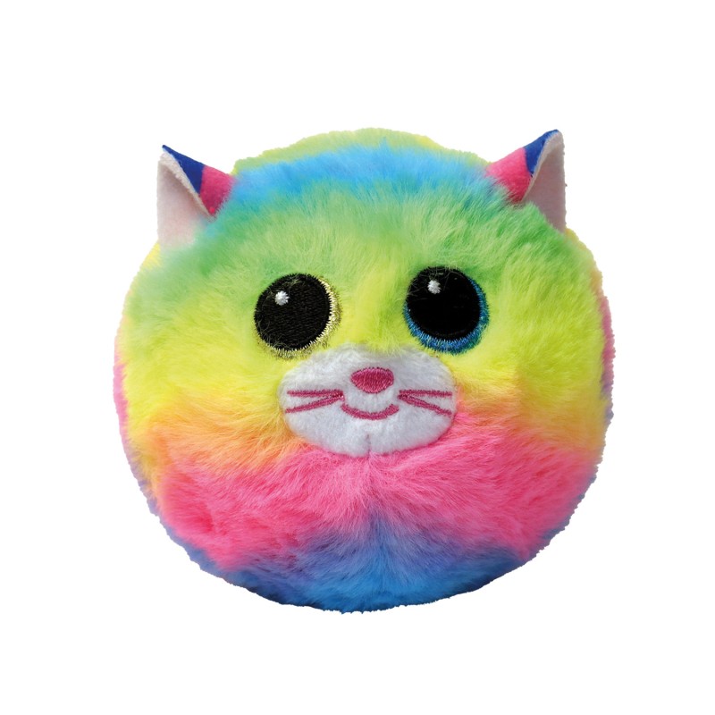 TY Beanie Bouncers Gemma Χνουδωτό Μπαλάκι που Αναπηδάει Γατούλα Πολύχρωμη
